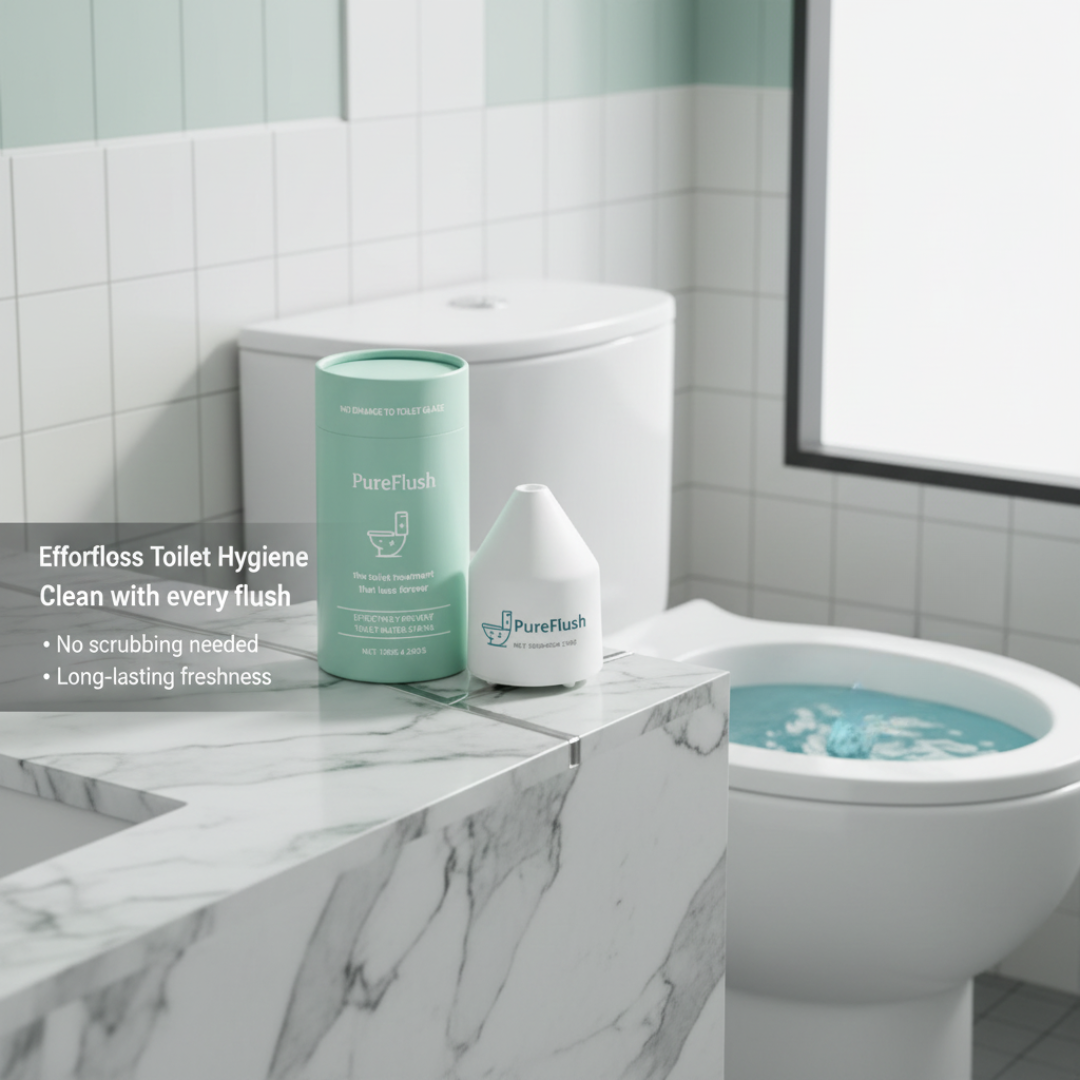 Stop Scrubbing Your Toilet Forever and Enjoy Effortless Self Cleaning Hygiene with PureFlush™
