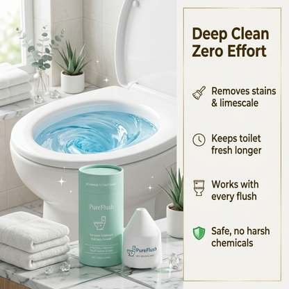 Stop Scrubbing Your Toilet Forever and Enjoy Effortless Self Cleaning Hygiene with PureFlush™