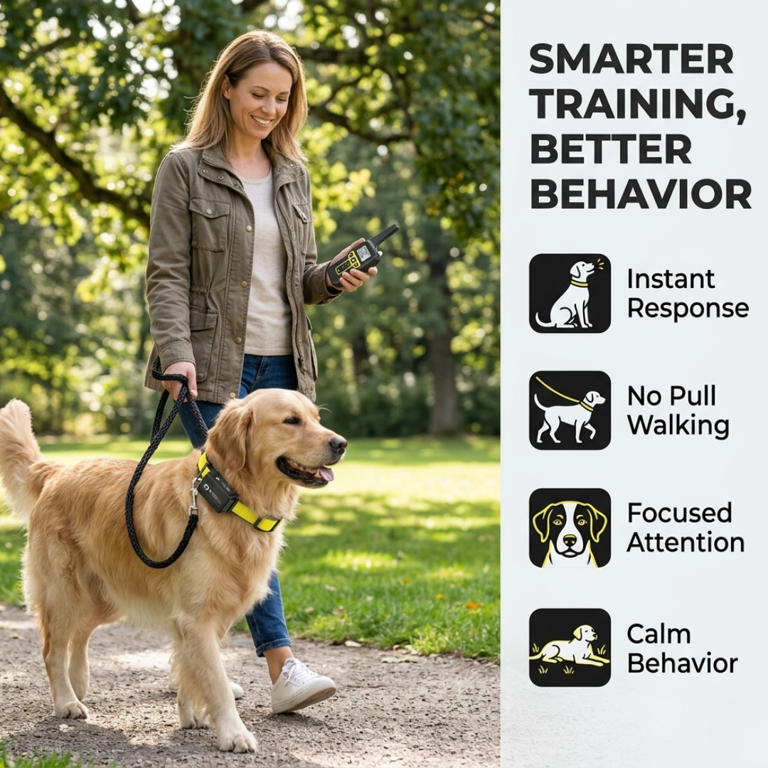 Stop Your Dog’s Barking Without Stress, Shocks, or Guesswork using K9Control™ Smart Training Collar