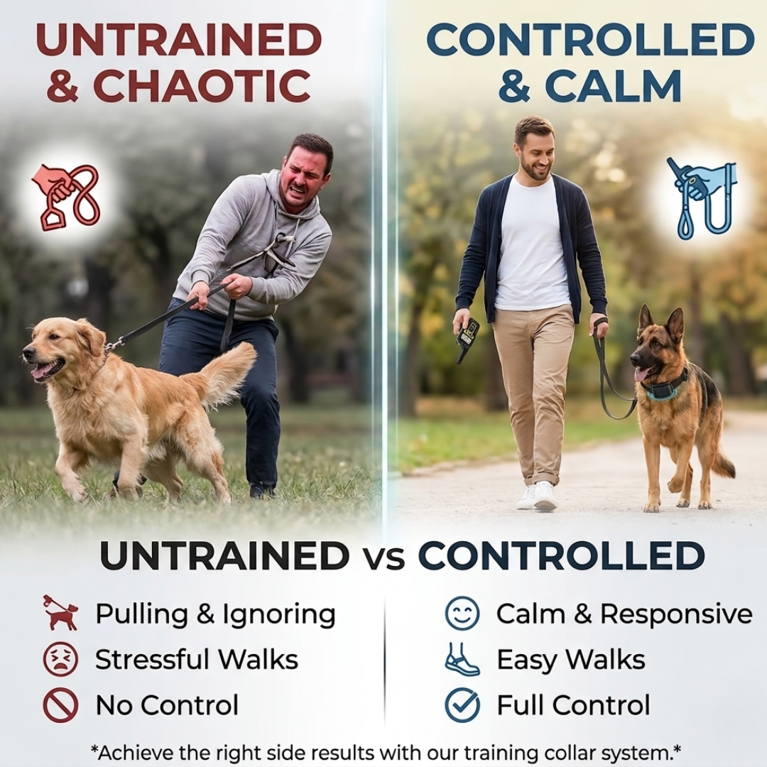 Stop Your Dog’s Barking Without Stress, Shocks, or Guesswork using K9Control™ Smart Training Collar