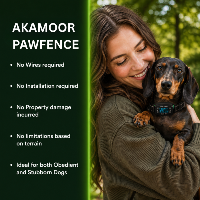 Akamoor™ PawFence GPS Wireless Dog Fence — Real Time Boundary Alerts — image 2