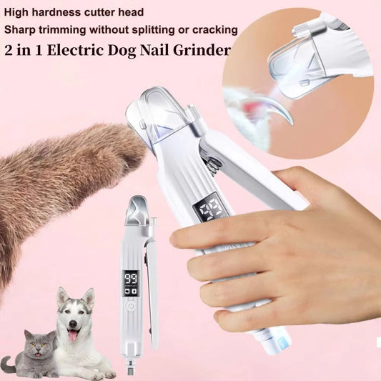 PawTrim Pro™ 2-in-1 Pet Nail Grinder & Clipper