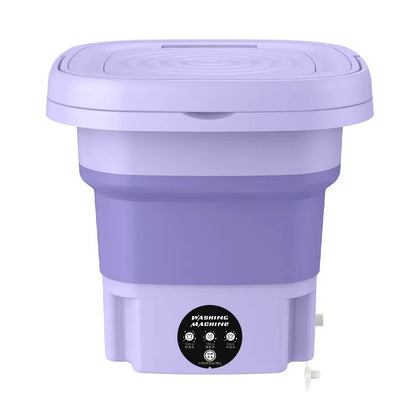 Household small folding washing machine, student dormitory underwear, socks, mini cleaning machine, portable washing bucket