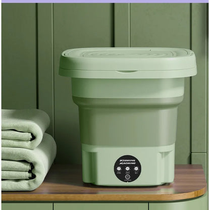 Household small folding washing machine, student dormitory underwear, socks, mini cleaning machine, portable washing bucket