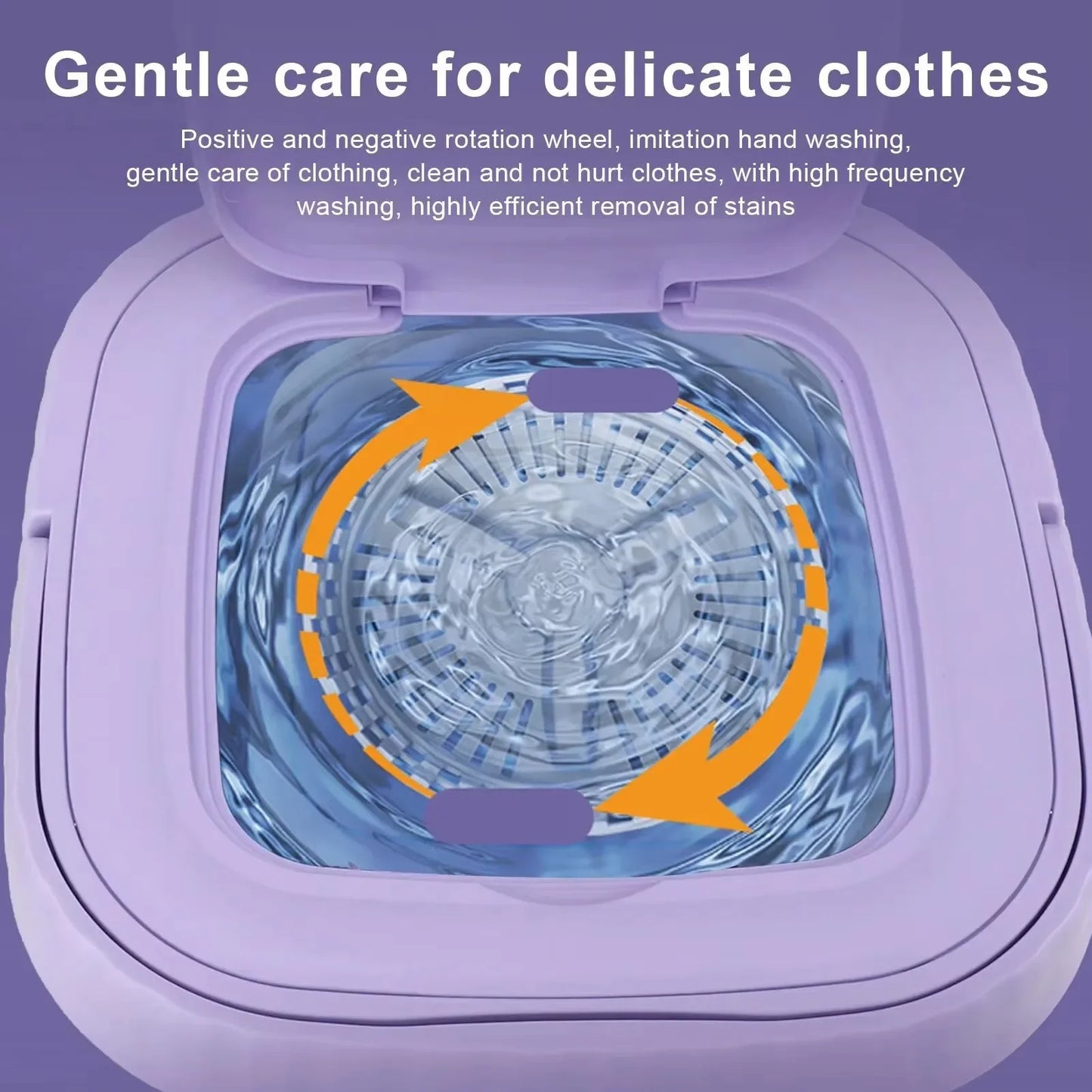 8L Foldable Mini Washing Machine Spin Dryer Portable Small Washer for Socks Underwear Lingerie Space-saving Household Appliance