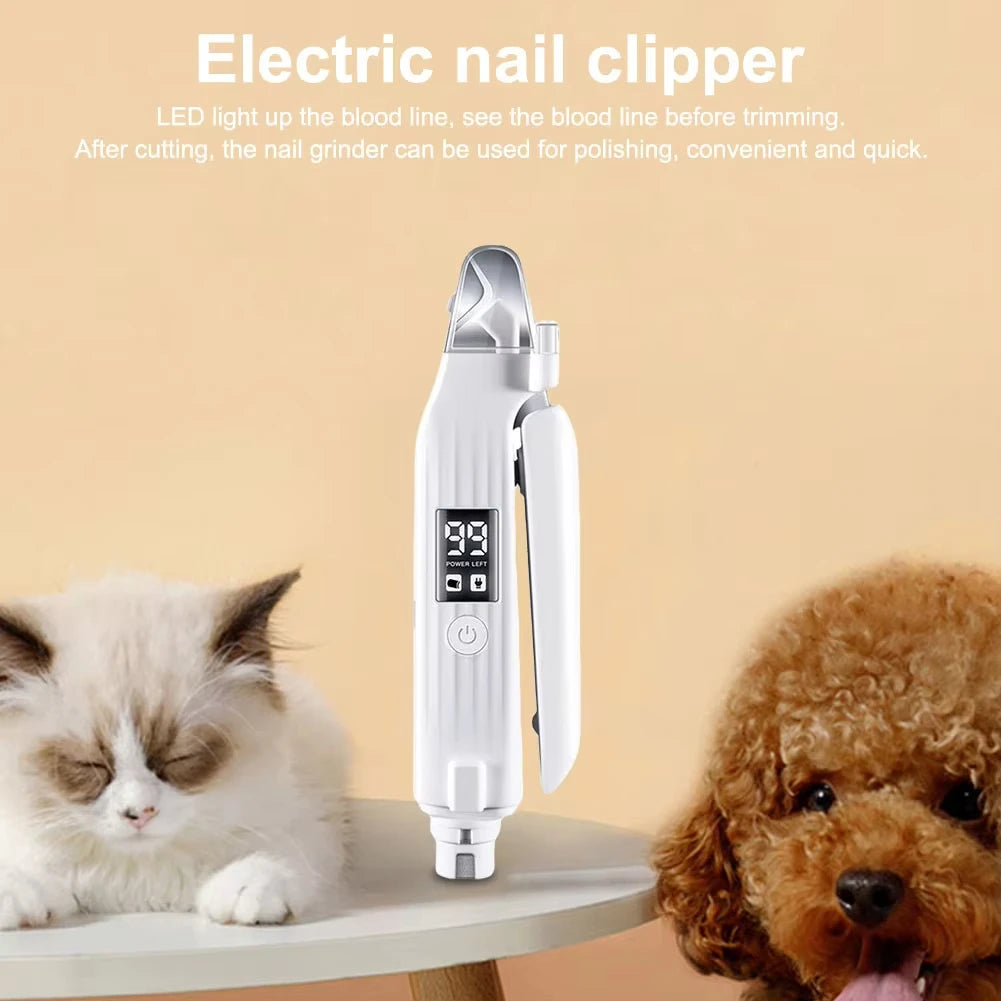 PawTrim Pro™ 2-in-1 Pet Nail Grinder & Clipper