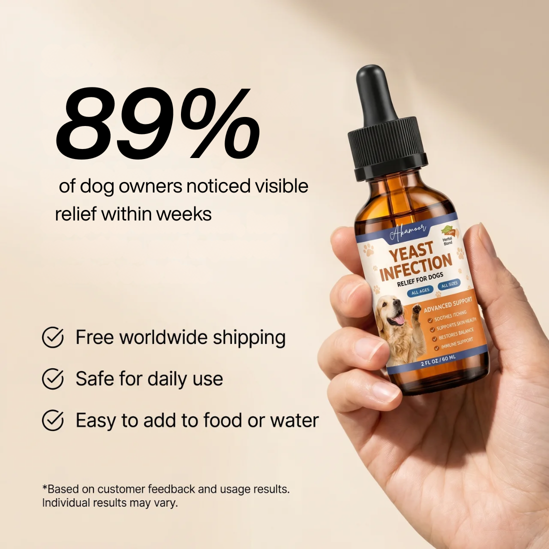 ItchRelief™ Yeast Infection Drops for Dogs